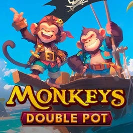 Monkeys Double Pot