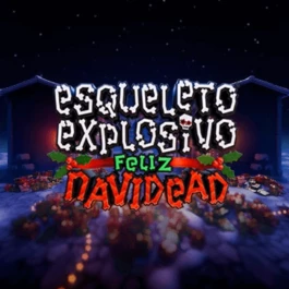 Esqueleto Explosivo Feliz Navidead
