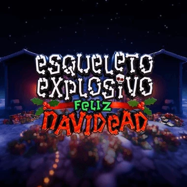 Esqueleto Explosivo Feliz Navidead