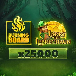 Larry the Leprechaun Burning Board